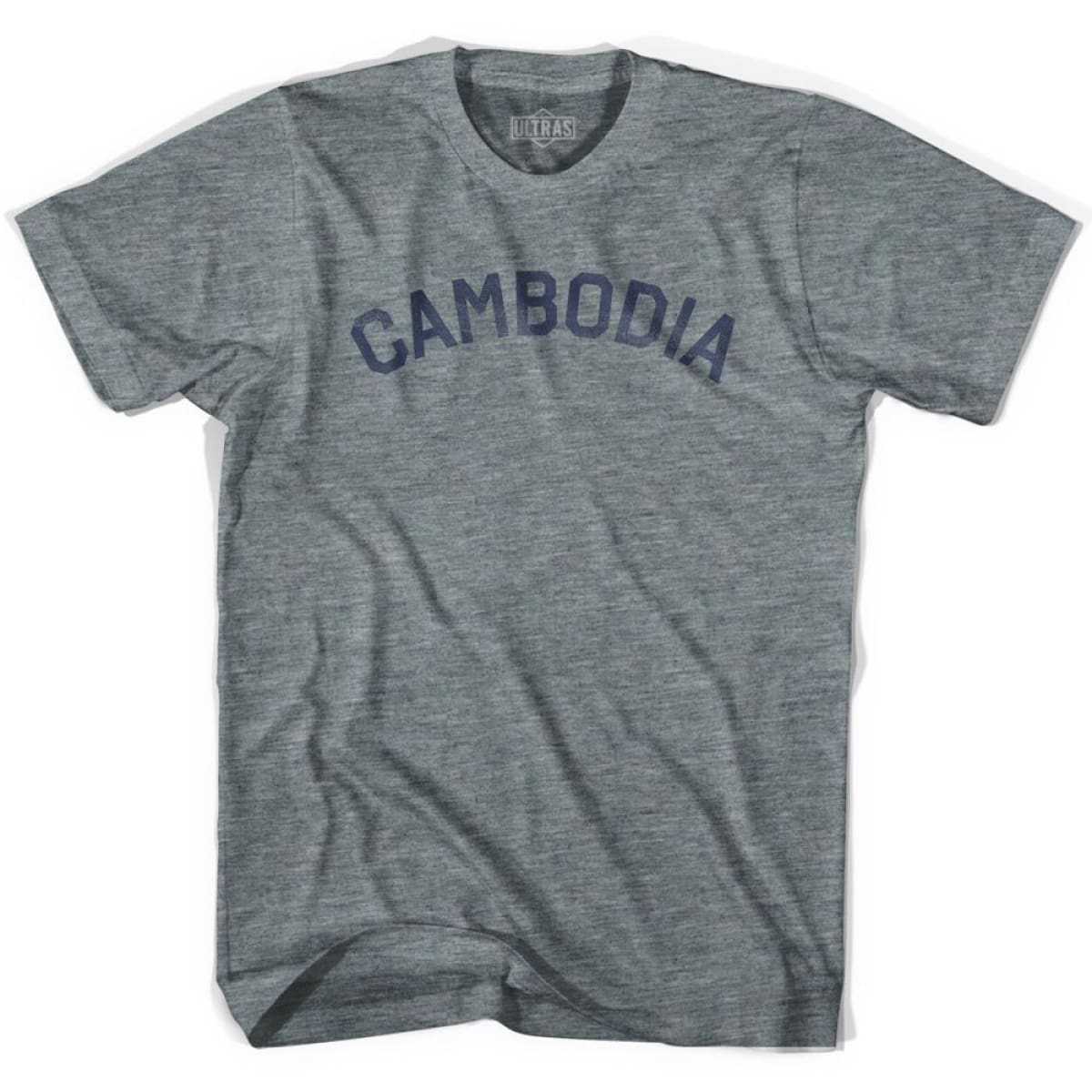 Cambodia Vintage City Youth Tri-Blend T-shirt