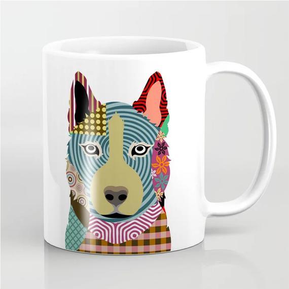 Shiba Inu Mug, Dog Illustration Puppy Print Pet Portrait