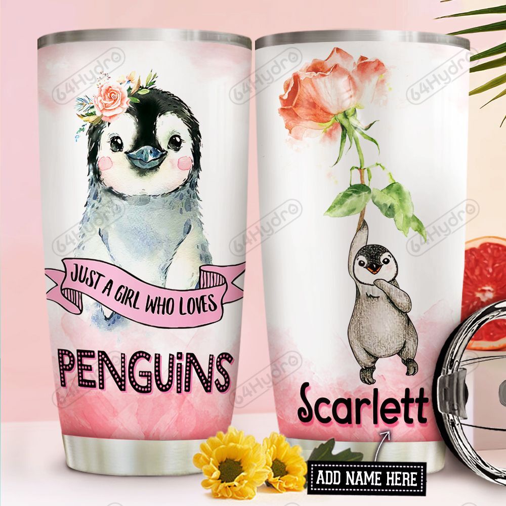 Penguin Personalized Nnr0912006  Stainless Steel Tumbler Travel Customize Name, Text, Number, Image