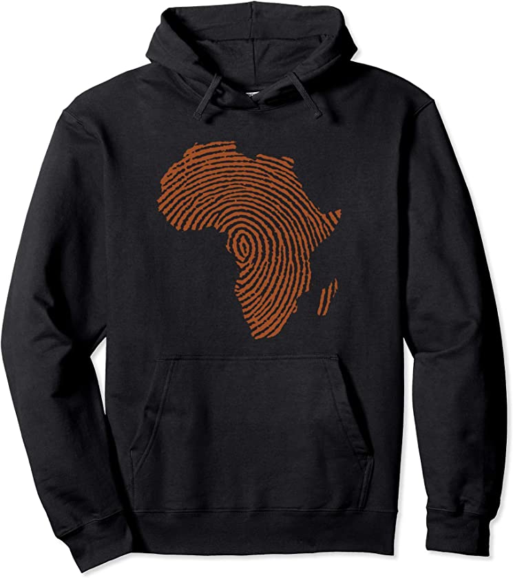 Africa DNA Thumbprint flag. Africa pride design for African Pullover Hoodie