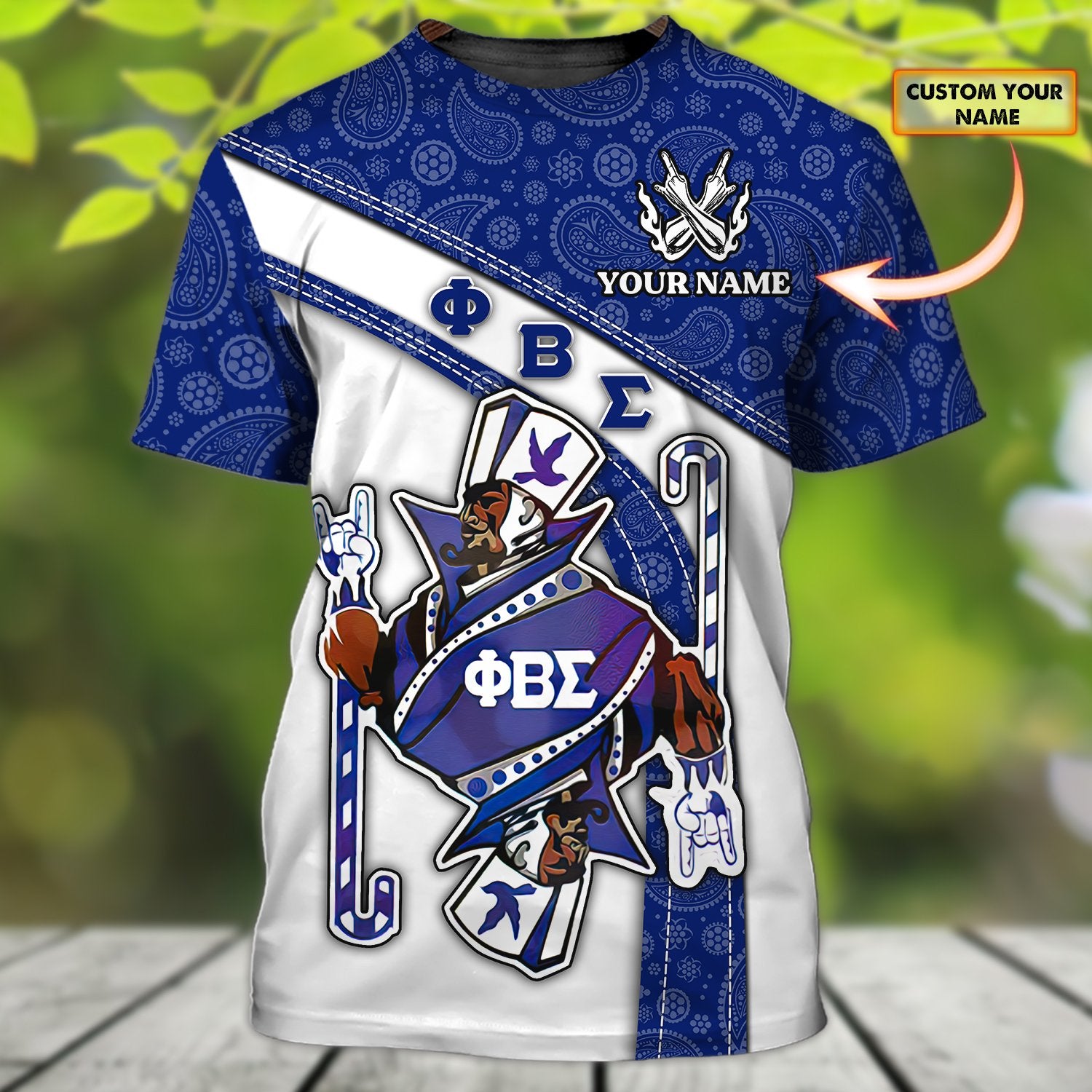 Phi Beta Sigma – Personalized Name 3D Tshirt – Qb95 – 165