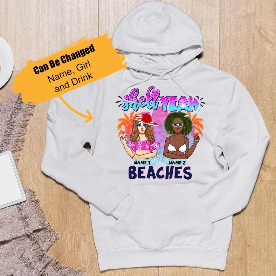 Personalized Beach Friends Shell Yeah Hoodie, Best Gift For Bestie – Trending Personalized