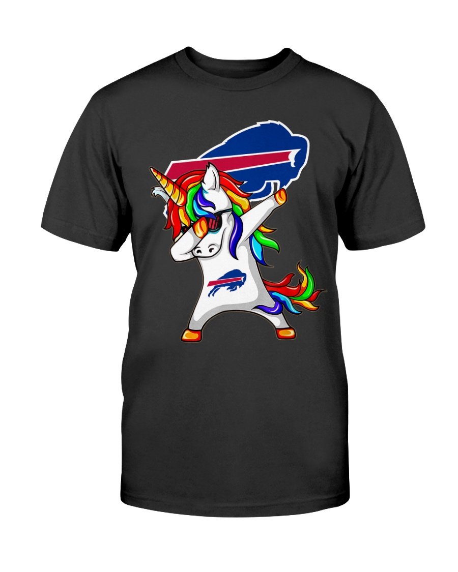 Trending Tees Unicorn Dabbing Buffalo Bills Cotton T Shirt