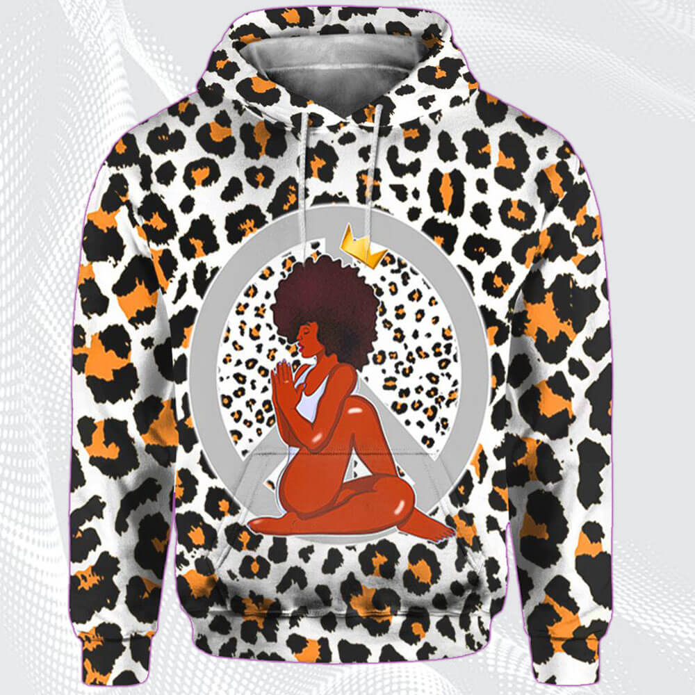 African American Pretty Melanin Poppin Girl Black Women Yoga Peace 3D All Over Print | For Men & Women | Ho7051