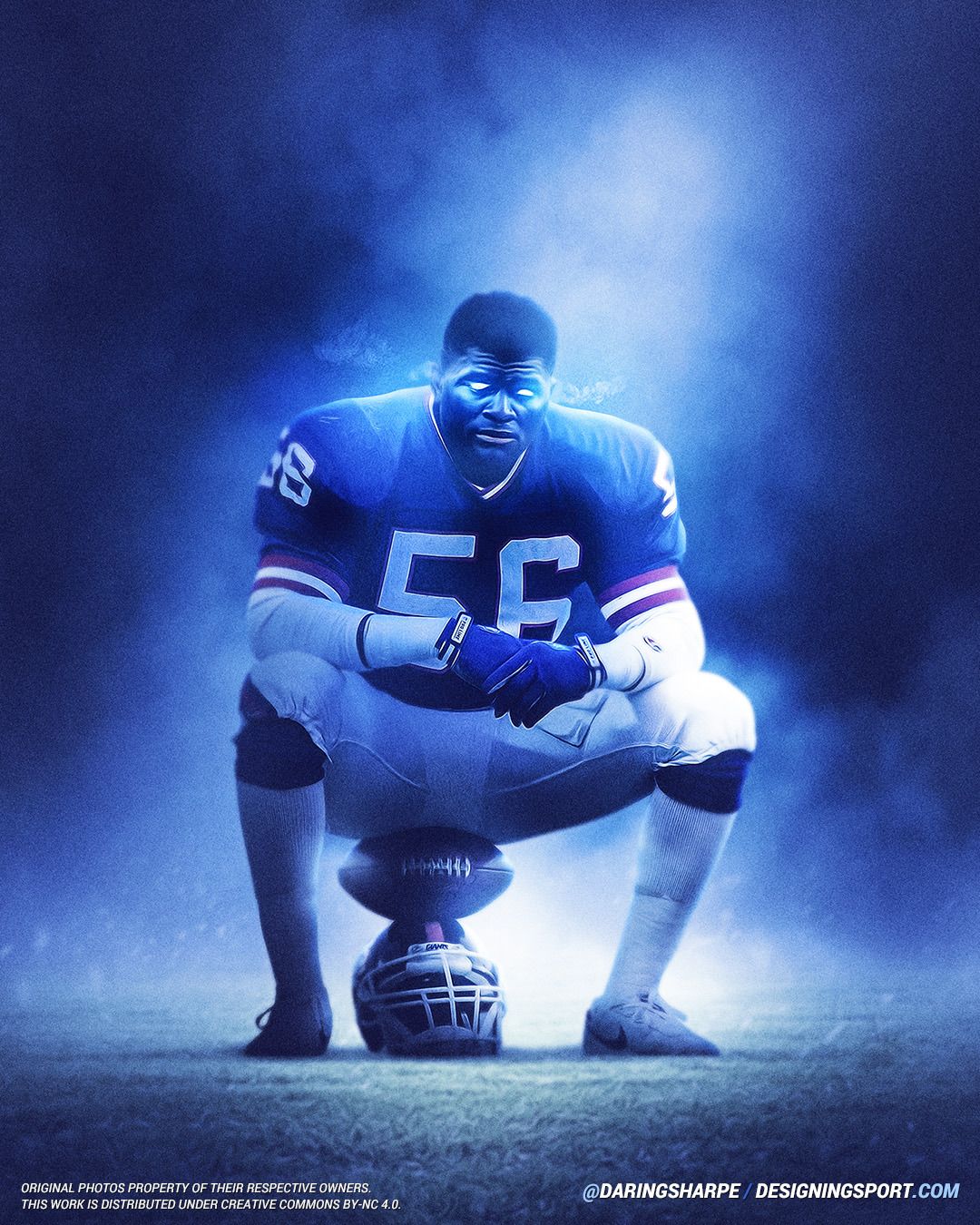 Lawrence Taylor #56 New York Giants Poster Canvas poster canvas