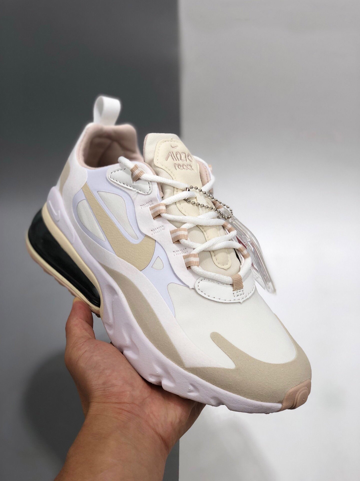 Nike Air Max 270 React WhiteLight Orewood Brown 5339759