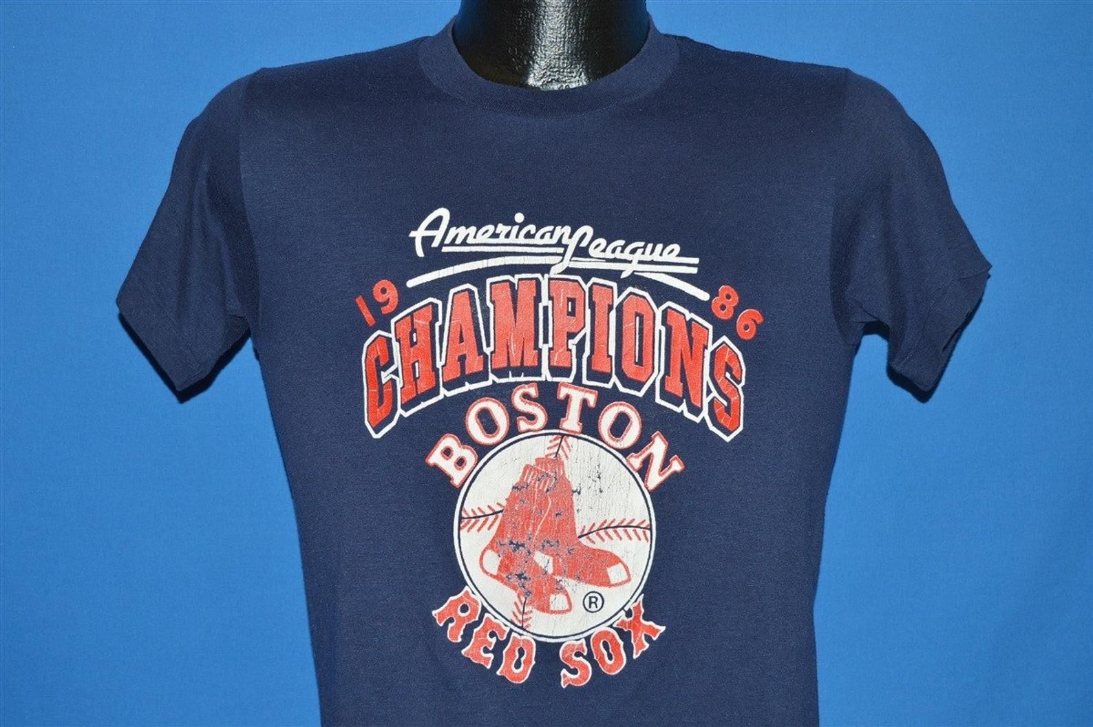 80S Boston Red Sox 1986 Al Pennant T-Shirt