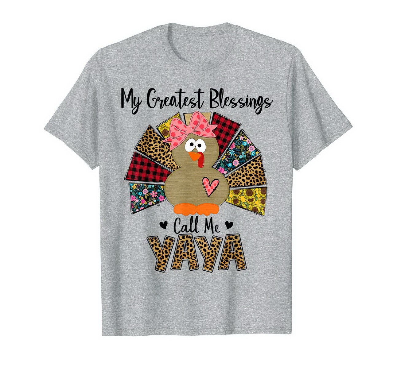 My Greatest Blessings Call Me Yaya – Turkey – Leopard T-Shirt New