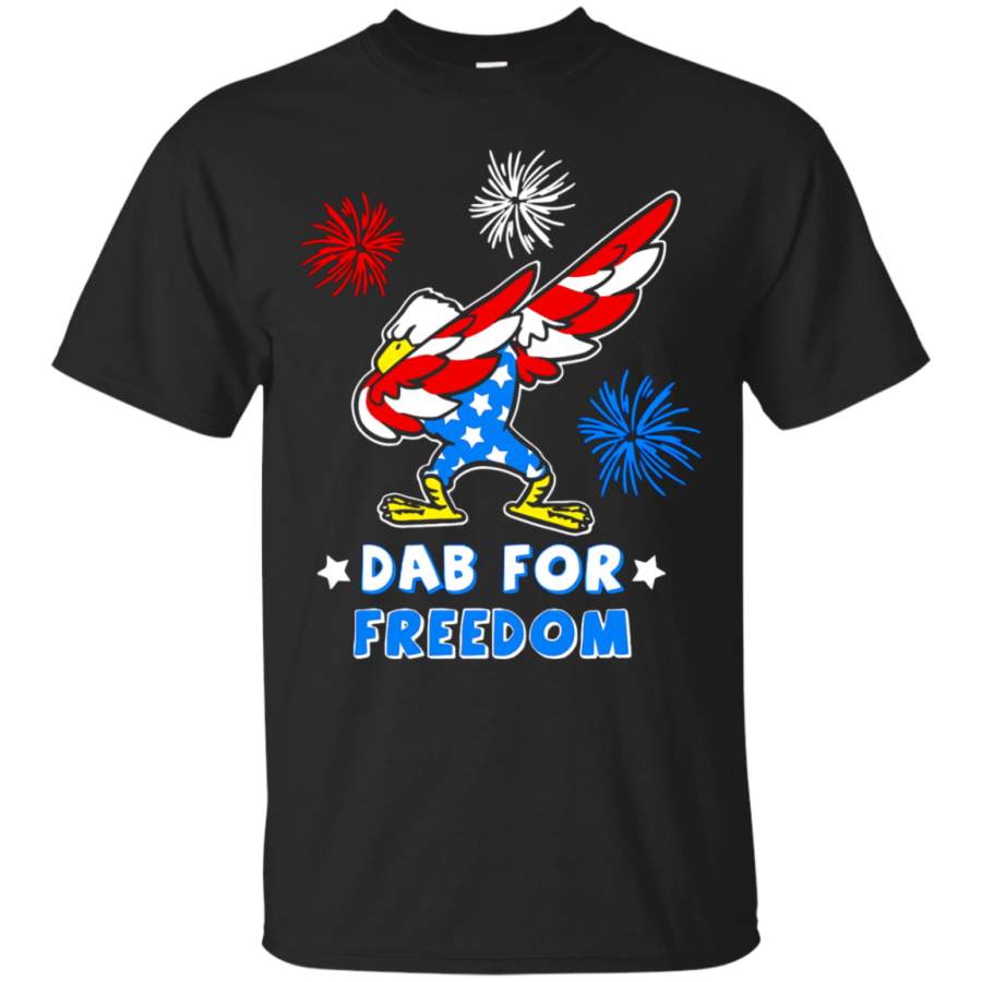 AGR Bald Eagle American Dab For Freedom 4th Of July T-Shirt