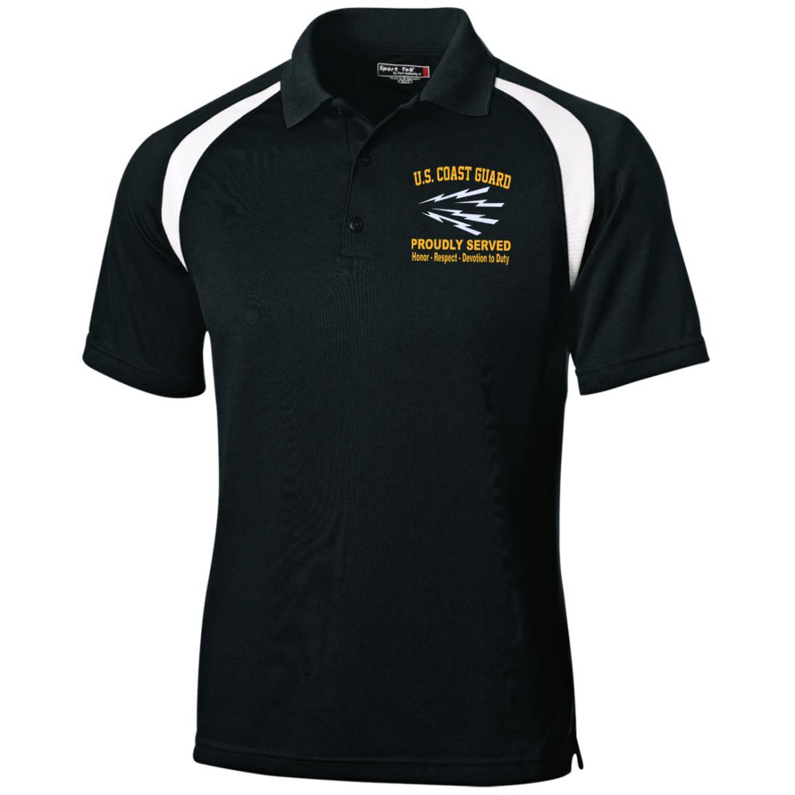 US Coast Guard Telecommunications Specialist TC Logo Embroidered Sport-Tek Moisture-Wicking Tag-Free Golf Shirt