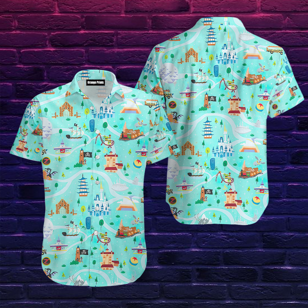 Magic Kingdom Blue Hawaii Shirt For Men Women Ha69742