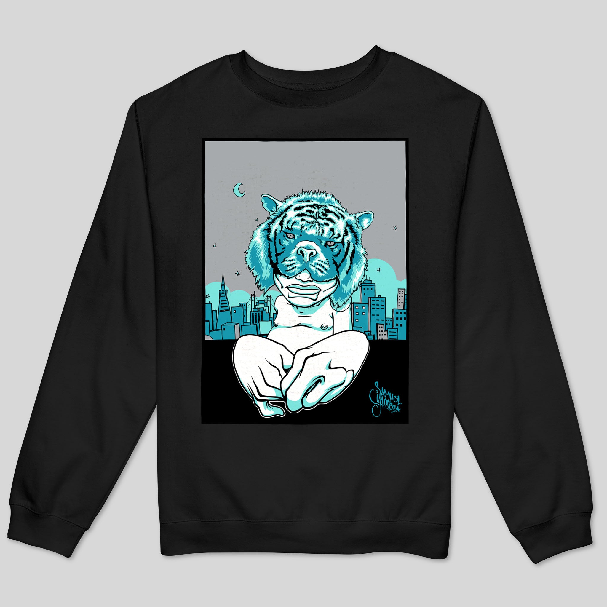 White Tiger Men’S Sweatshirt