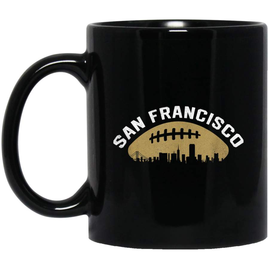 Vintage San Francisco Football City Skyline Mug