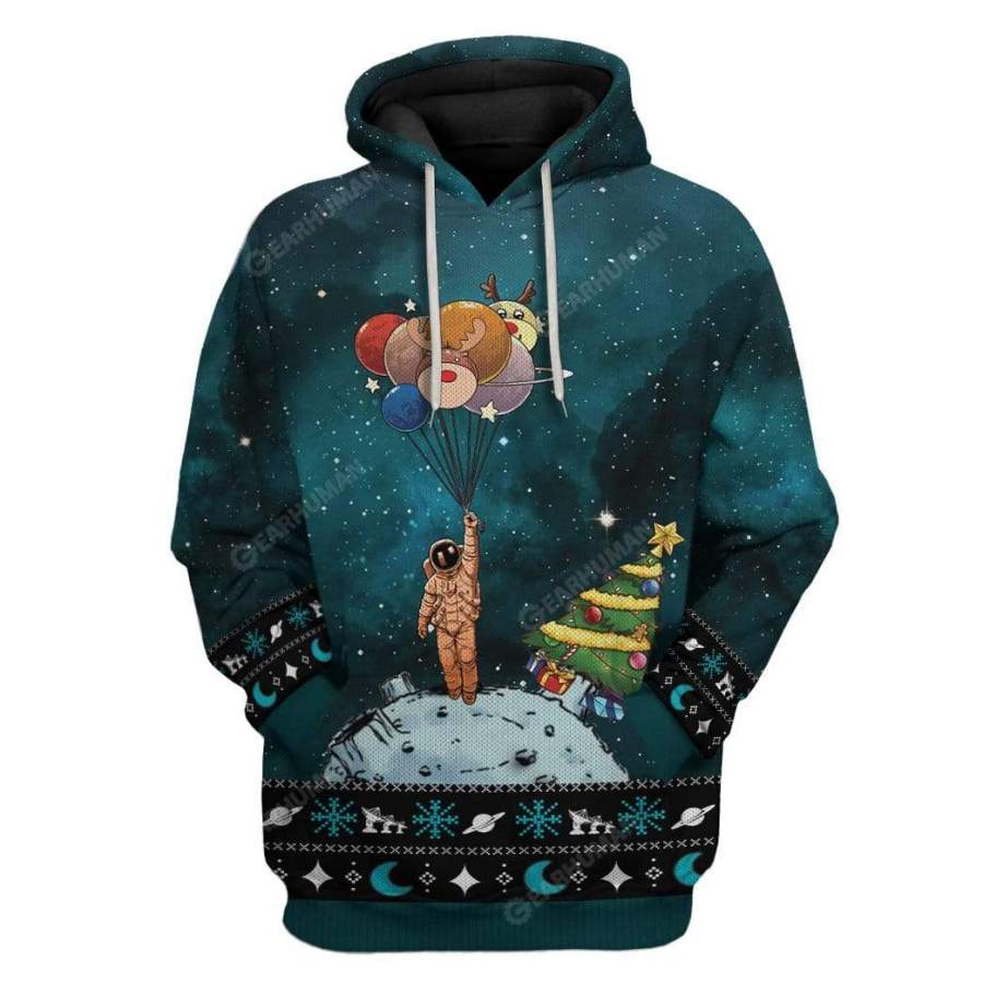 Ugly Lonely Christmas In Space Custom Tshirt Hoodies Apparel