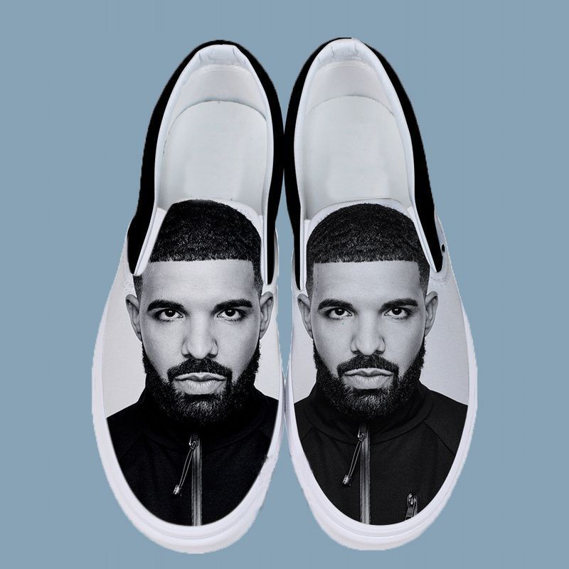 Aubrey Drake Rapper Art Sneaker Design Gift For Fans Custom Shoes Slip On Shoes