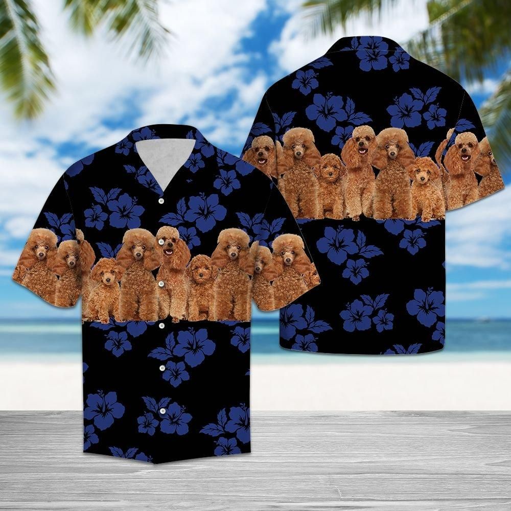 Aloha Shirt Awesome Poodle Hawaii Ha63992