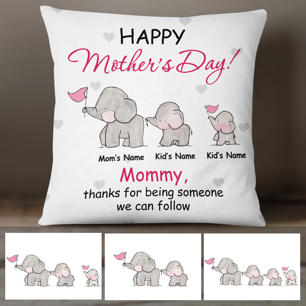 Personalized Elephant Mother Day Pillow FB232 95O58 (Insert Included)