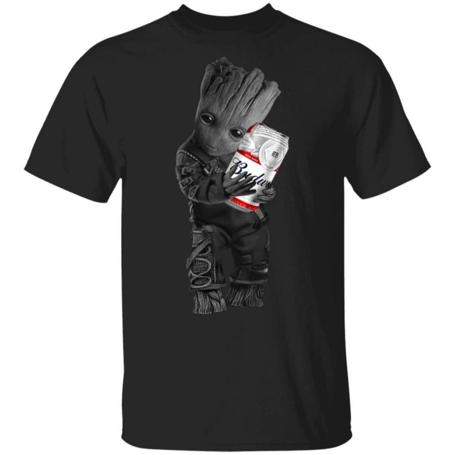 Groot Hugging Budweiser Shirt  Baby Groot T-Shirt