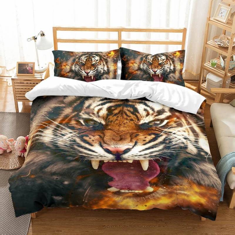 3D Customize Tiger Et Bedroomet Bed 3D Customize Bedding Set Duvet Cover Set Bedroom Set Bedlinen