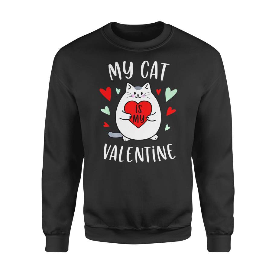 Cat gift idea My Valentine Kitten – Standard Fleece Sweatshirt