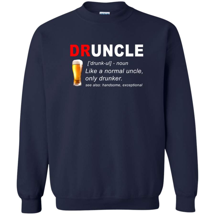 AGR Druncle Beer Crewneck Pullover Sweatshirt