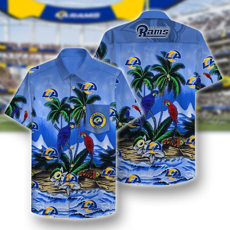 Los Angeles Rams Unisex Hawaiian Shirt PATTERN- HAWAII SHIRT-lan1