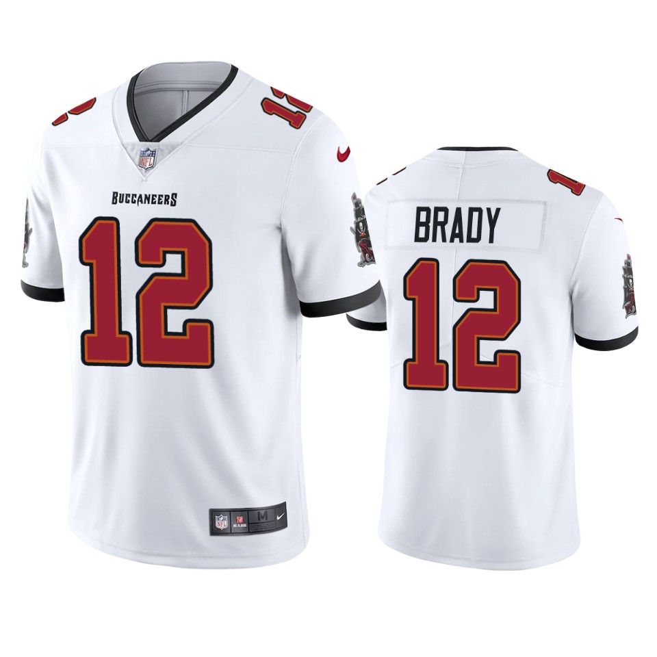 Tampa Bay Buccaneers Tom Brady White 2020 Vapor Limited Jersey – Mens