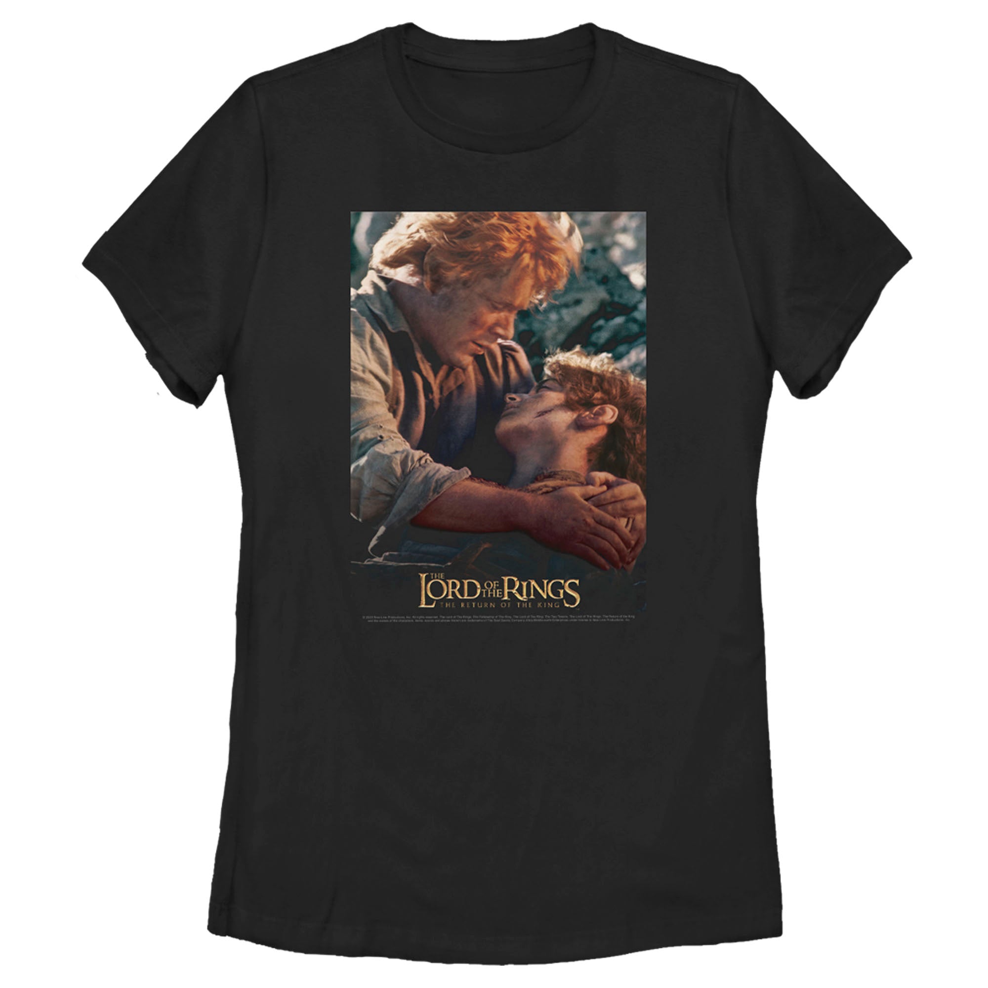 The Lord Of The Rings Women’S Return Of The King Frodo And Sam Movie Poster  T-Shirt