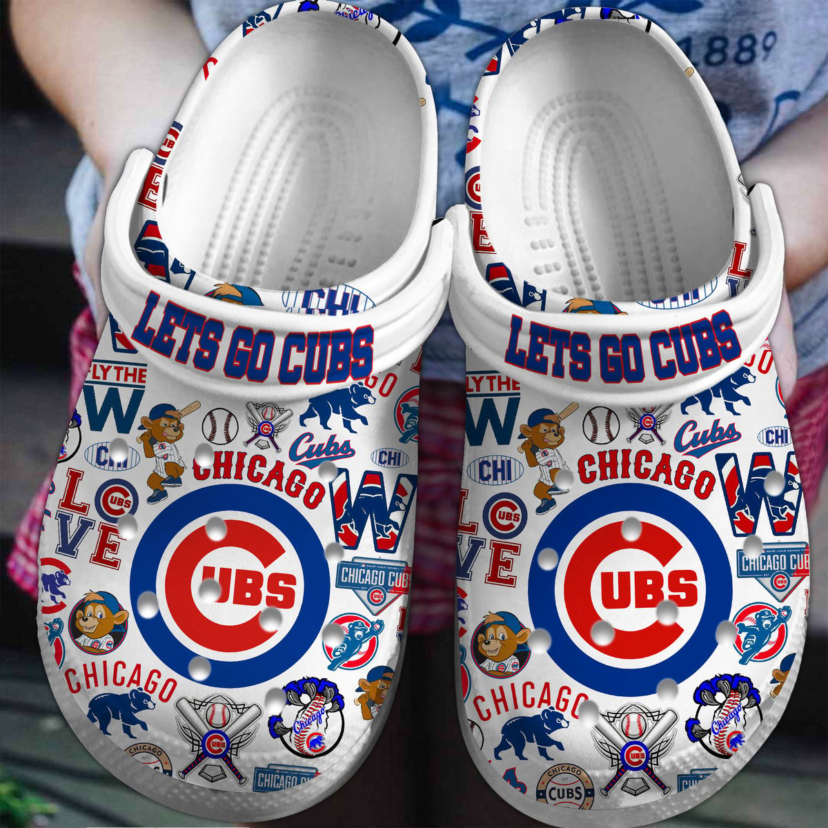 Chicago Cubs MLB Sport Crocs Crocband Clogs Shoes Comfortable For Men Women and Kids 2