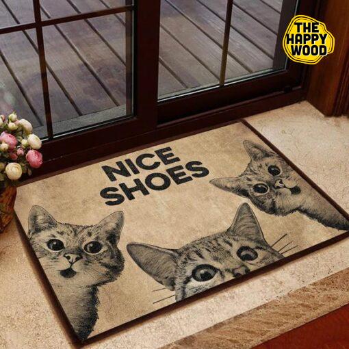 Cat Nice Shoes All Printing Doormat