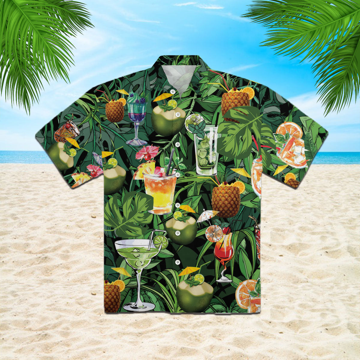 Oragontee Coctail Hawaii Shirt For Men Adult Ha64481