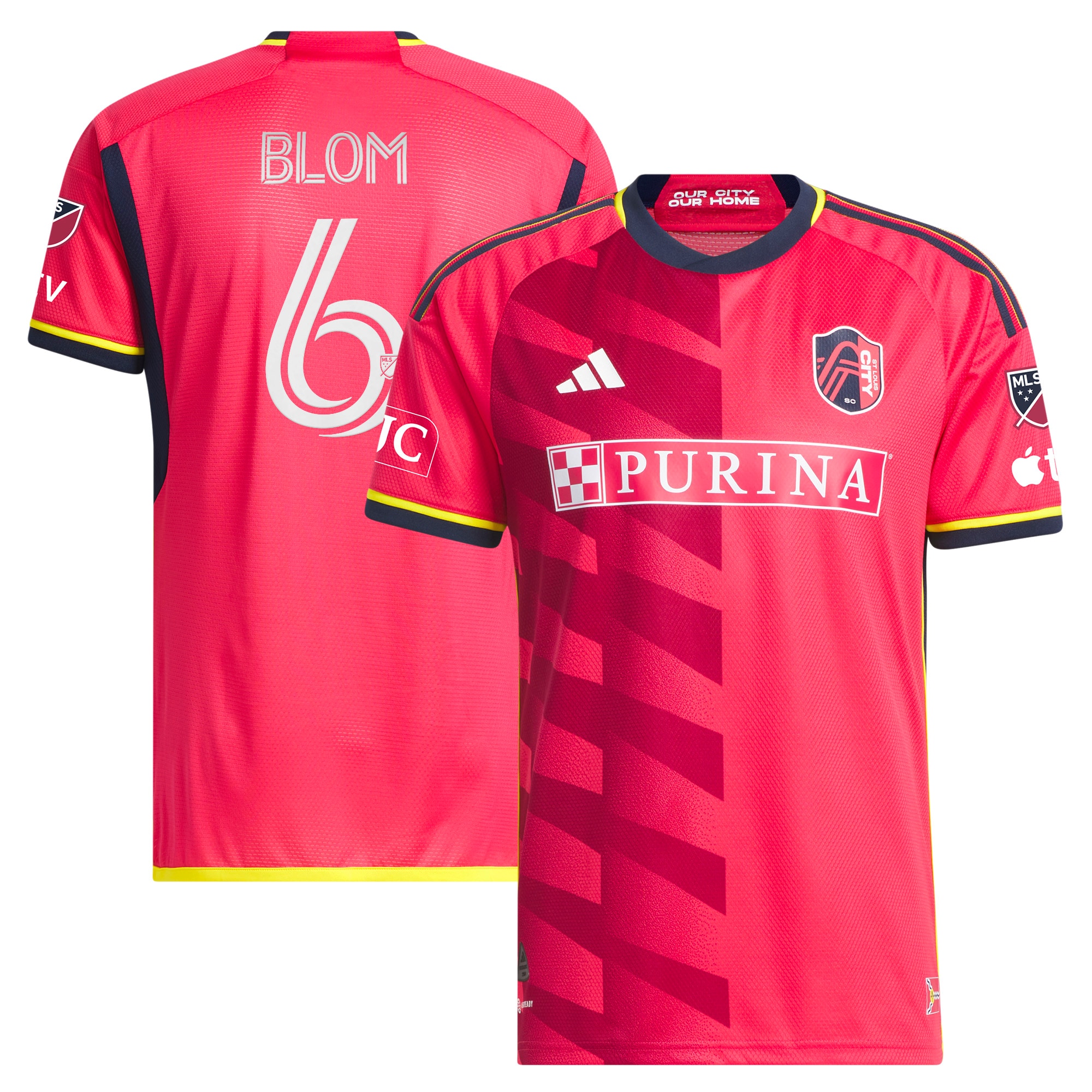 Njabulo Blom St. Louis City SC 2023 The Spirit Kit Authentic Jersey – Red