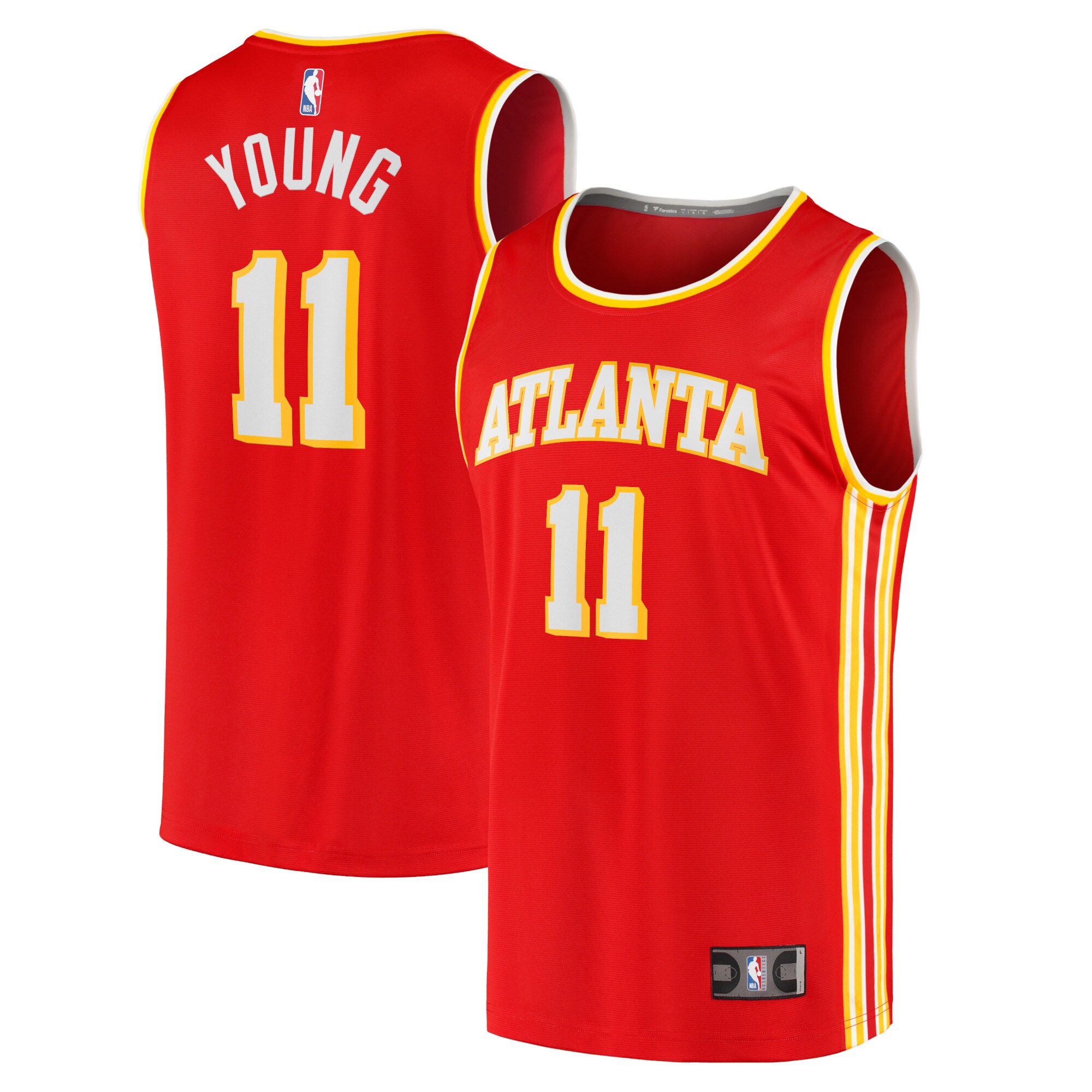 Trae Young Atlanta Hawks Branded Fast Break Player Jersey – Icon Edition – Red