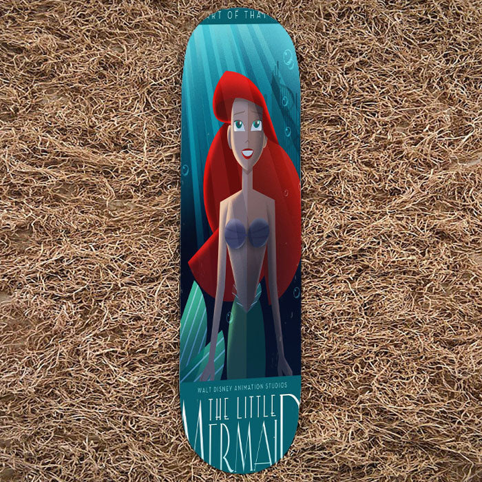 Ariel Mermaid Poster Skateboard Decks | 8.25