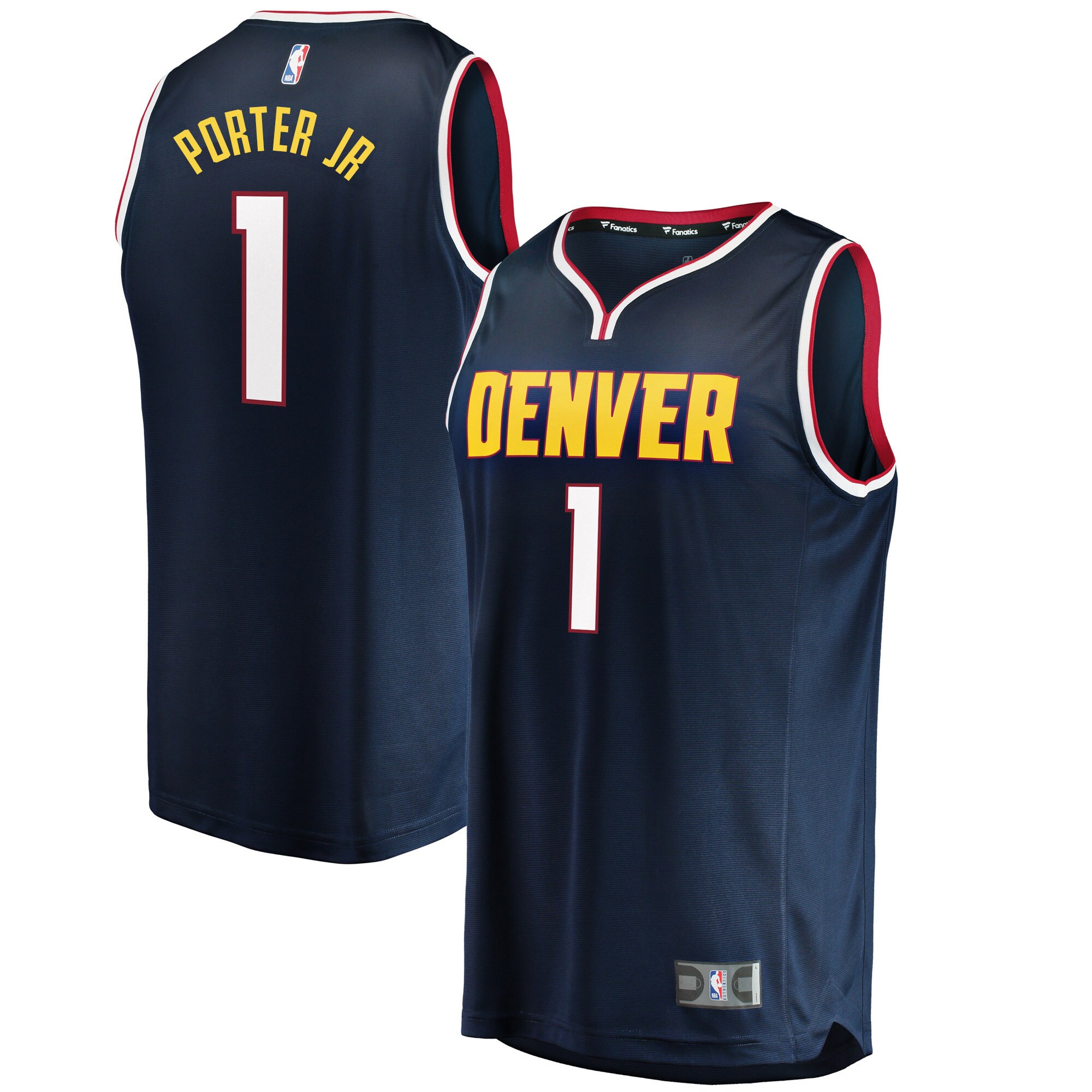 Michael Porter Jr. Denver Nuggets Branded Fast Break Replica Jersey – Icon Edition – Blue