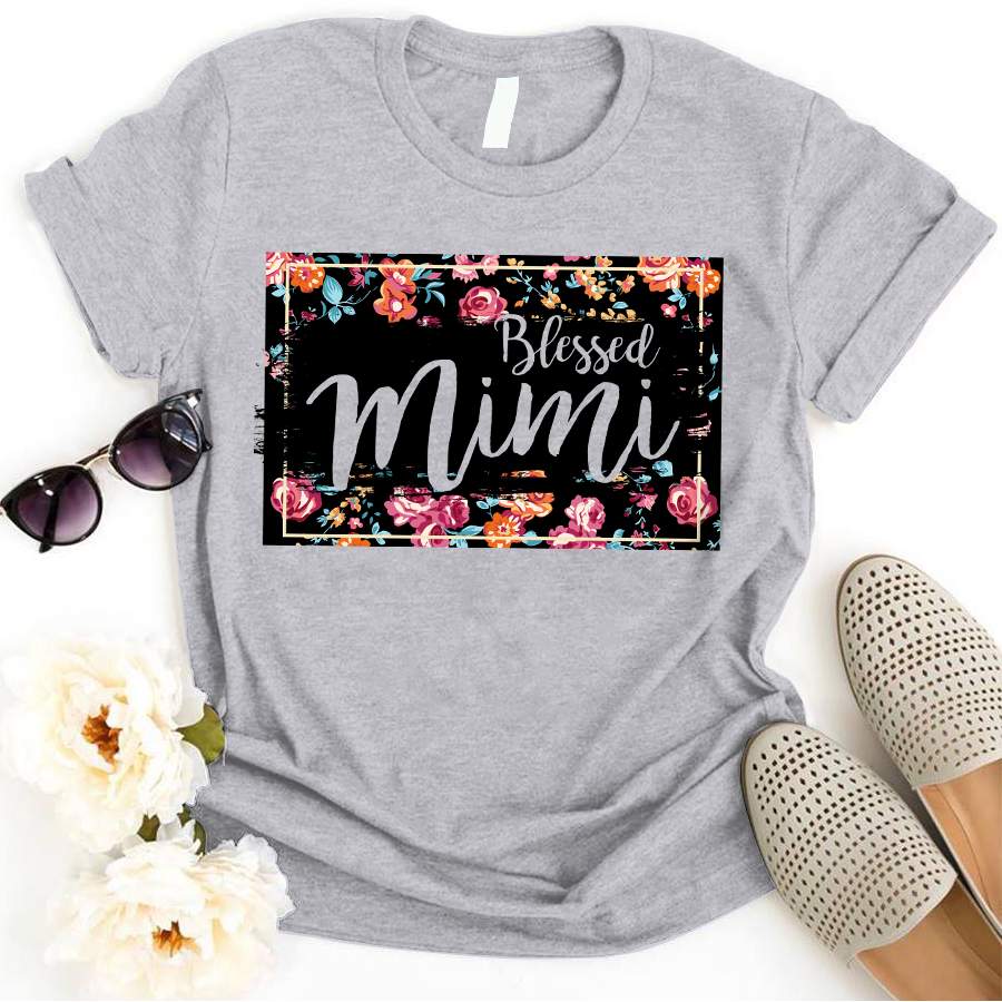 Personalized Blessed Mimi Flower Shirt