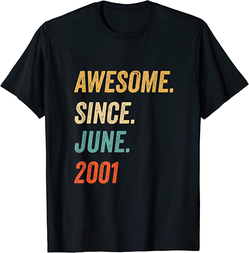 Awesome Since June 2001 Vintage T-Shirt