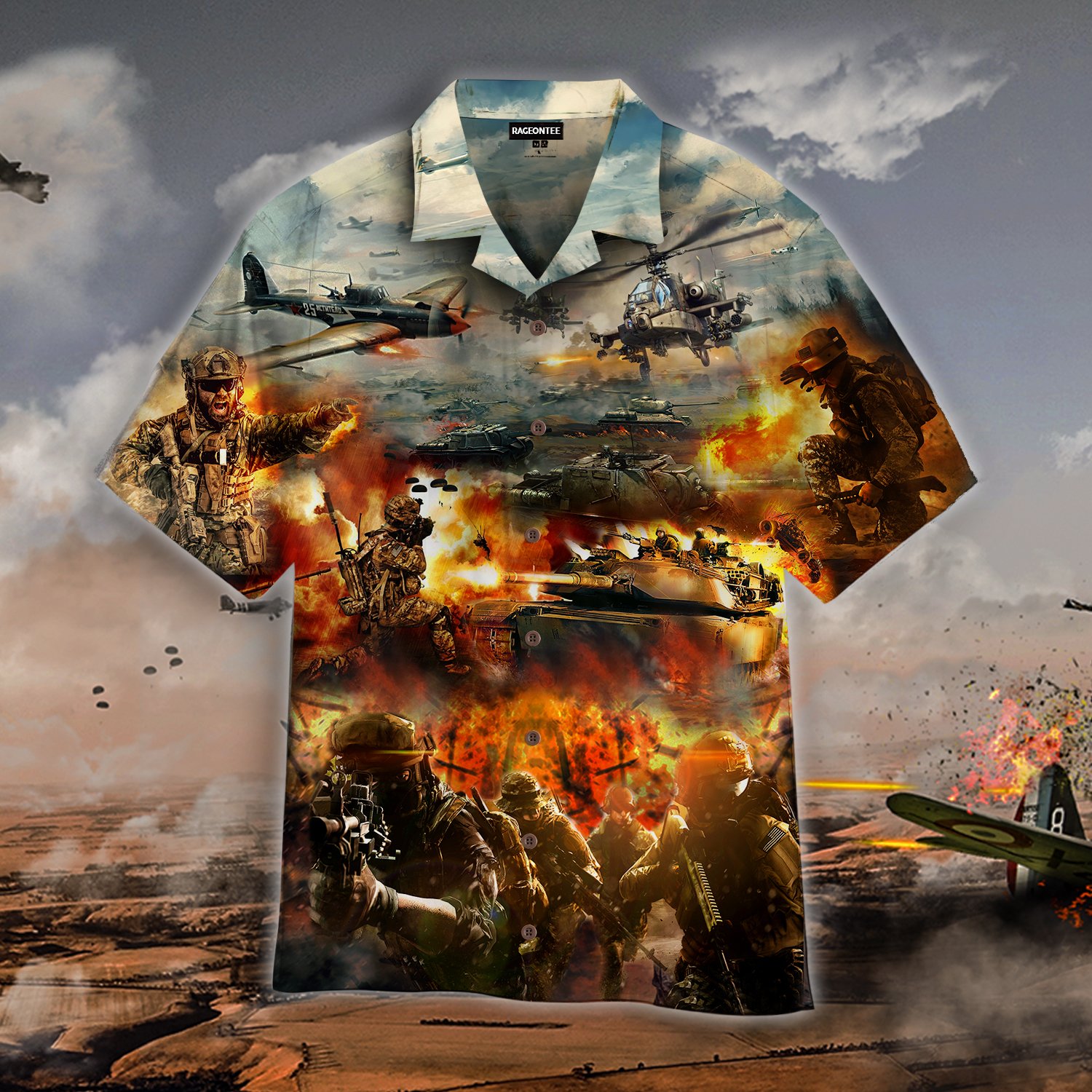 Veterans Blood Sweat And Tear Hawaiian Shirt | For Men & Women | Adult | Wt1349