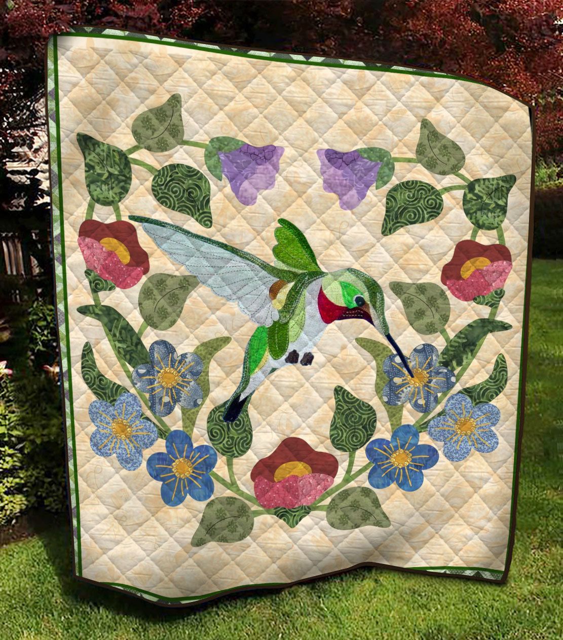 Viticstore™ Soft Cotton Lovely, Standard  Quilt, Lovely Birds, Colorful birds,  Colorful Flower, All Sizes, All colors, 3D Printed, Standard Item.