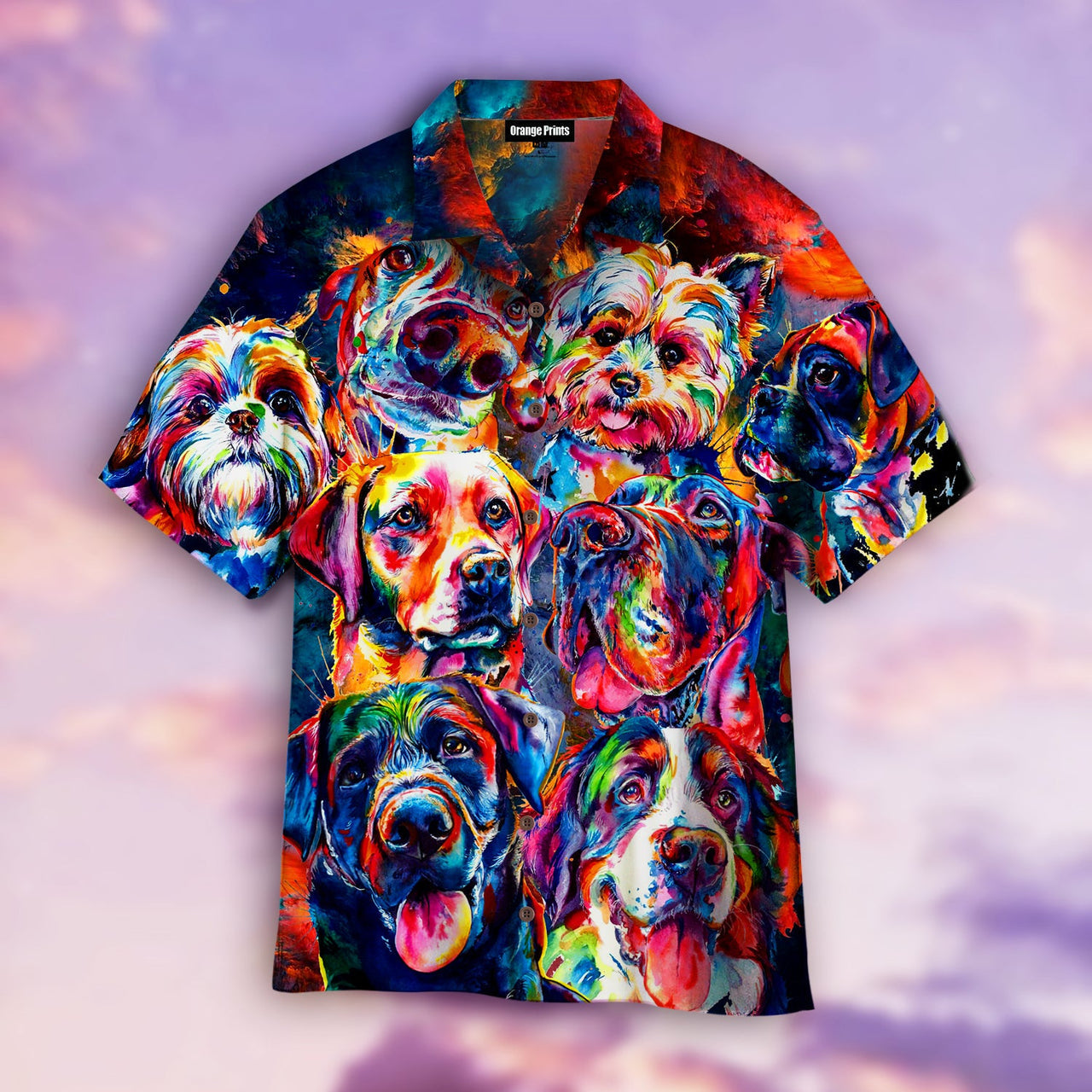 Colorful Dogs Aloha Hawaii Shirts For Men Women Ha21197