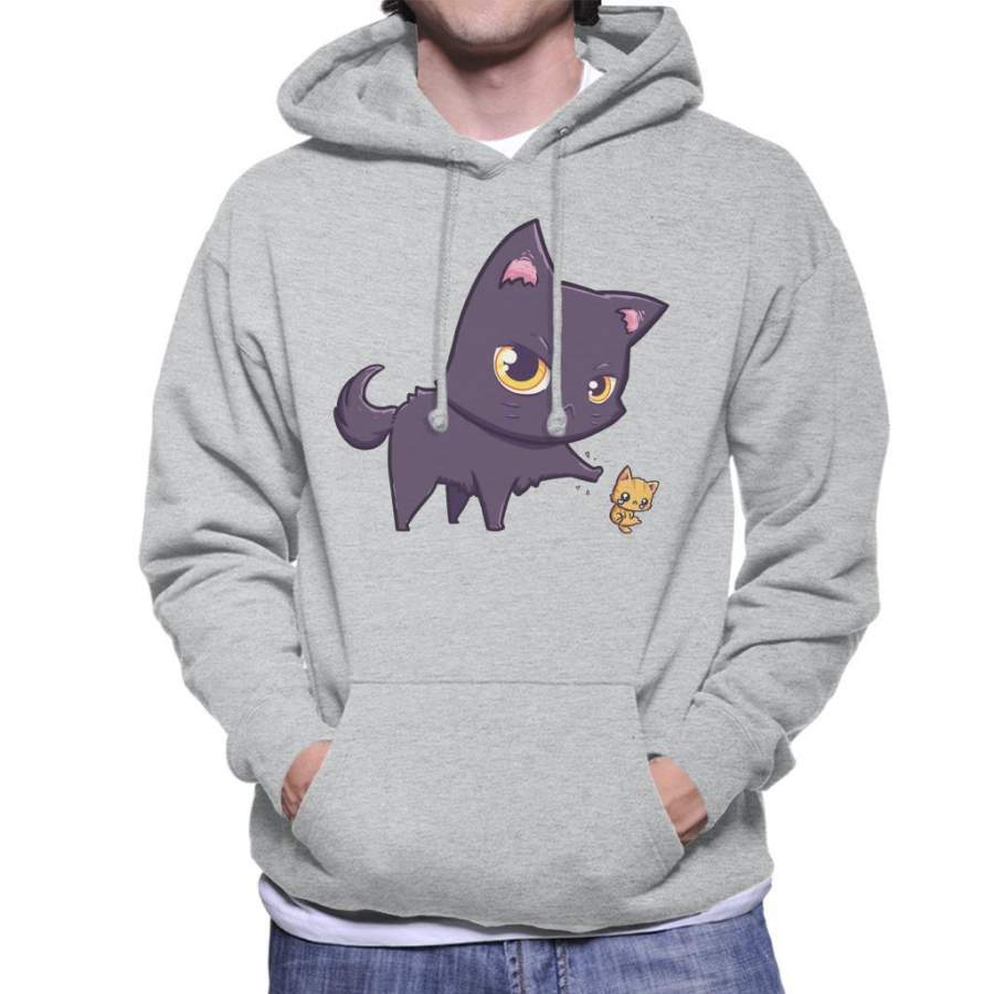 Cat Hates Kittens Men’s Hooded Sweatshirt