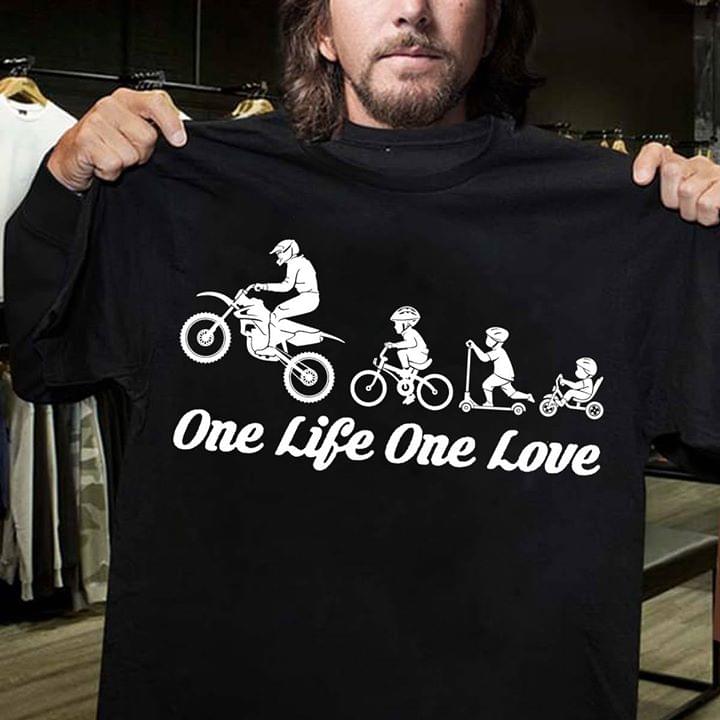 One Life One Love Bike Lovers Gift Standard/Premium T-Shirt