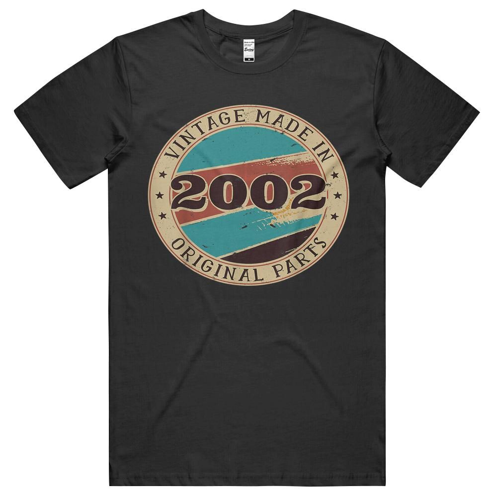 19th Birthday Retro Vintage 19 Years Old Made In 2002 Gift Unisex Shirt