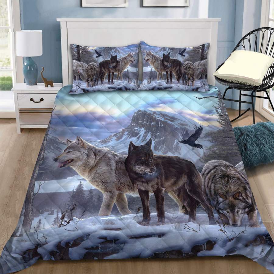 Wolf quilt bedding set HAC030701-HG