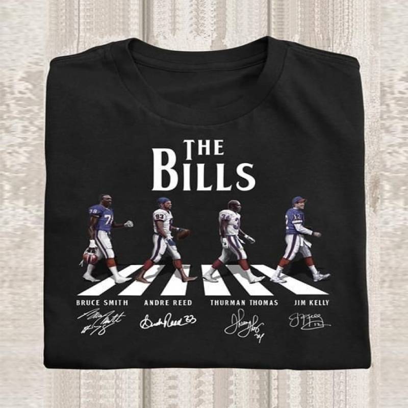 the buffalo bills abbey road signed t shirt