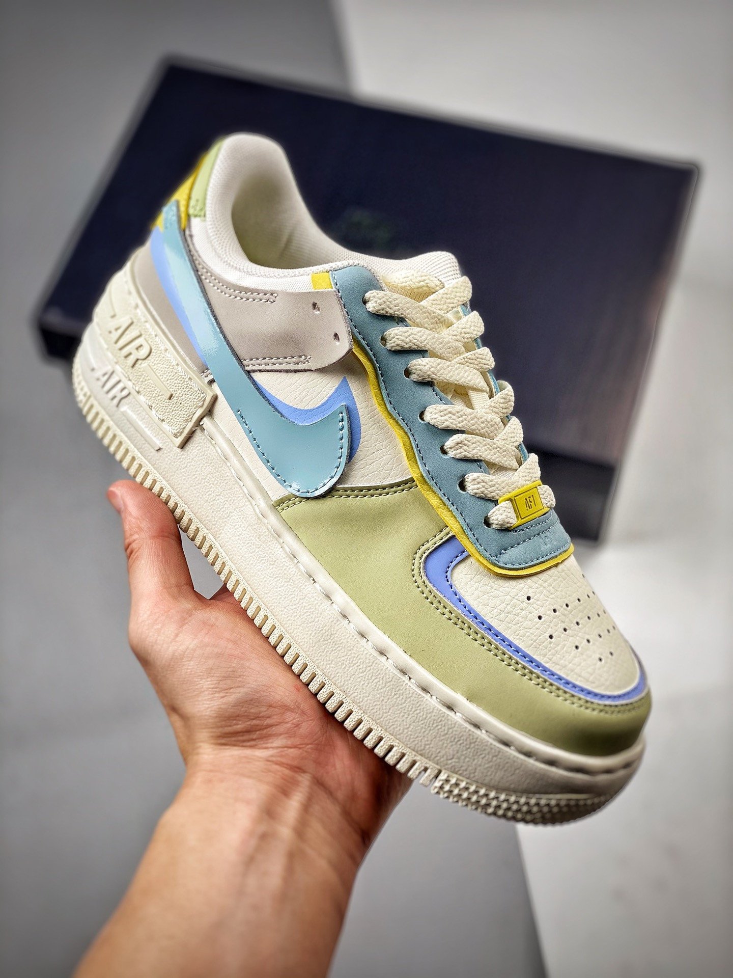 Nike Air Force 1 Shadow SailOcean Cube-Light Marine-Olive Aura 5340024