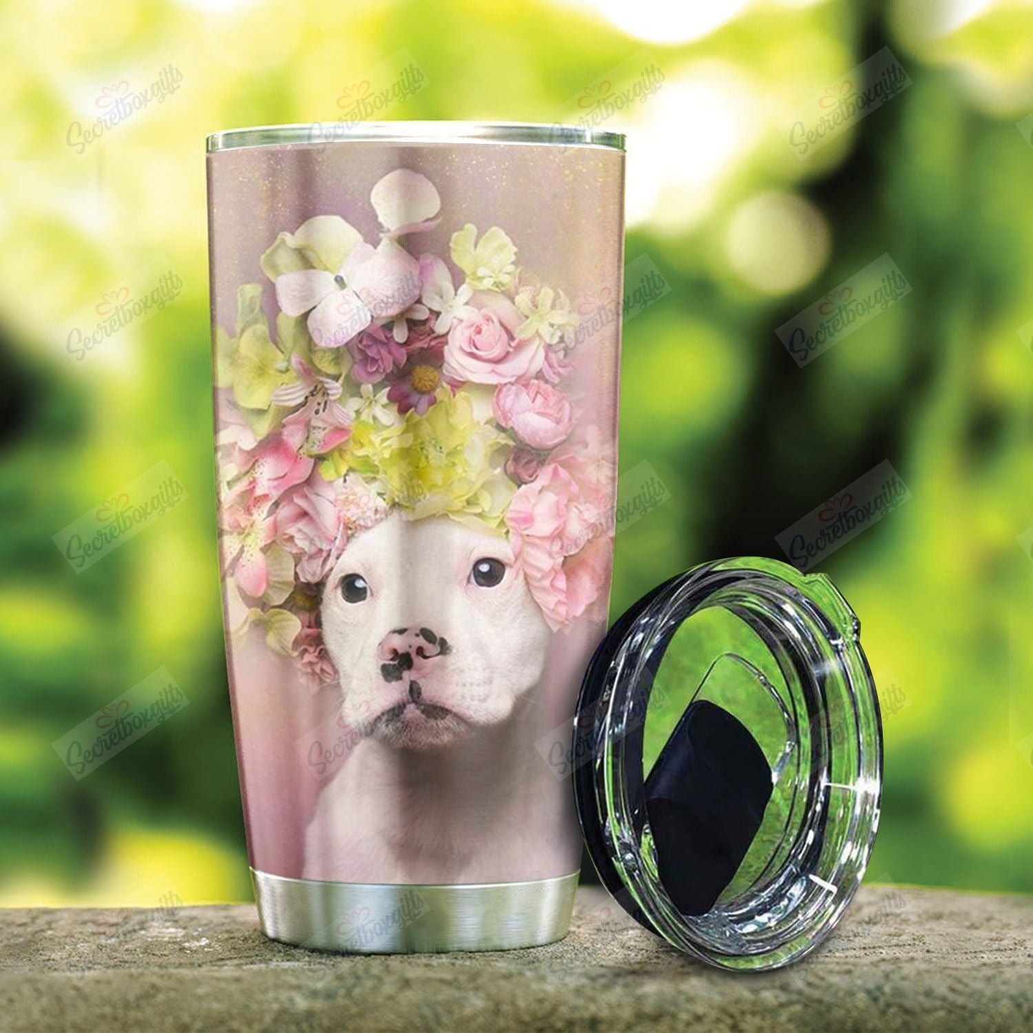 Pitbull Flower Nt0301034T Tumblers