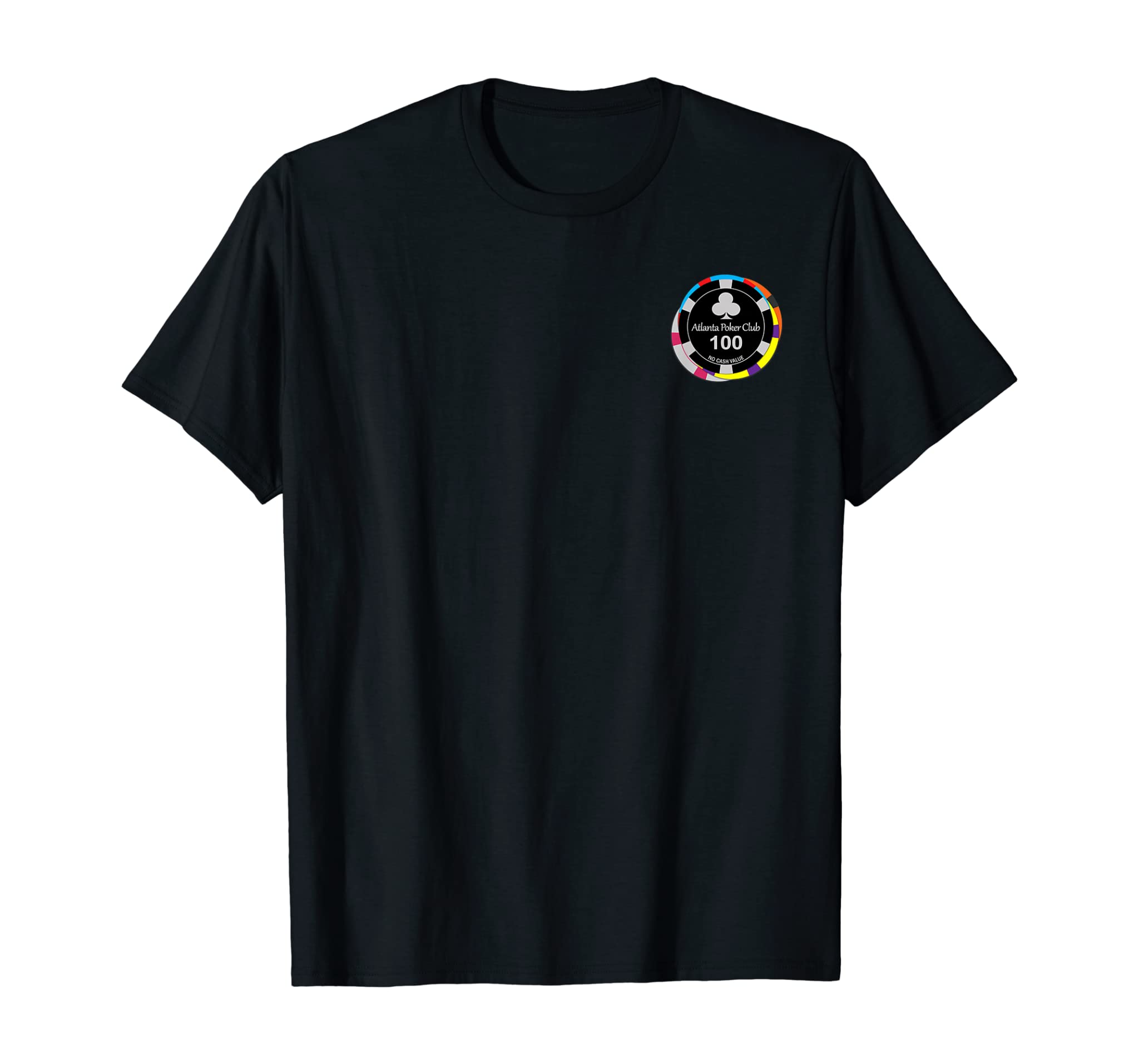 Atlanta Poker Club Multi-Chip Small Logo T-Shirt