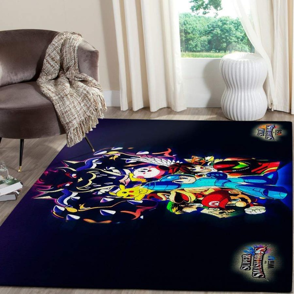 Super Smash Bros. Area Rug Nintendo Video Game GFD 191206