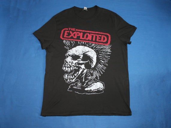 2000S New The Exploited Shirt British Punk Rock Band Shirt Hardcore Punk Crossover Thrash Street Punk Men S Shirt